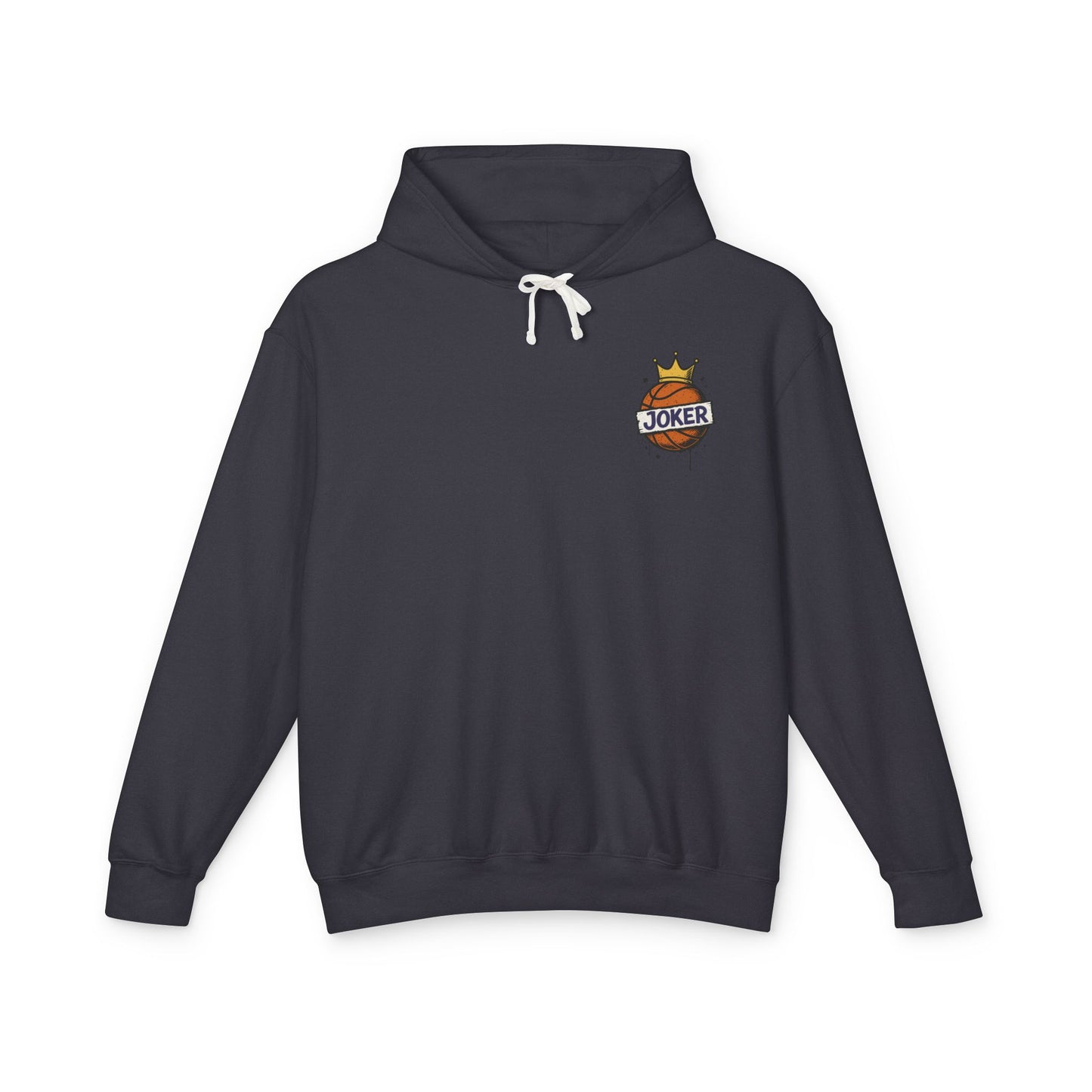 Basketball Joker Hoodie, Unisex Lightweight Sweatshirt, Perfect for Sports Fans, Gift for Him, Fun Layered Wear, Movie Inspired Apparel