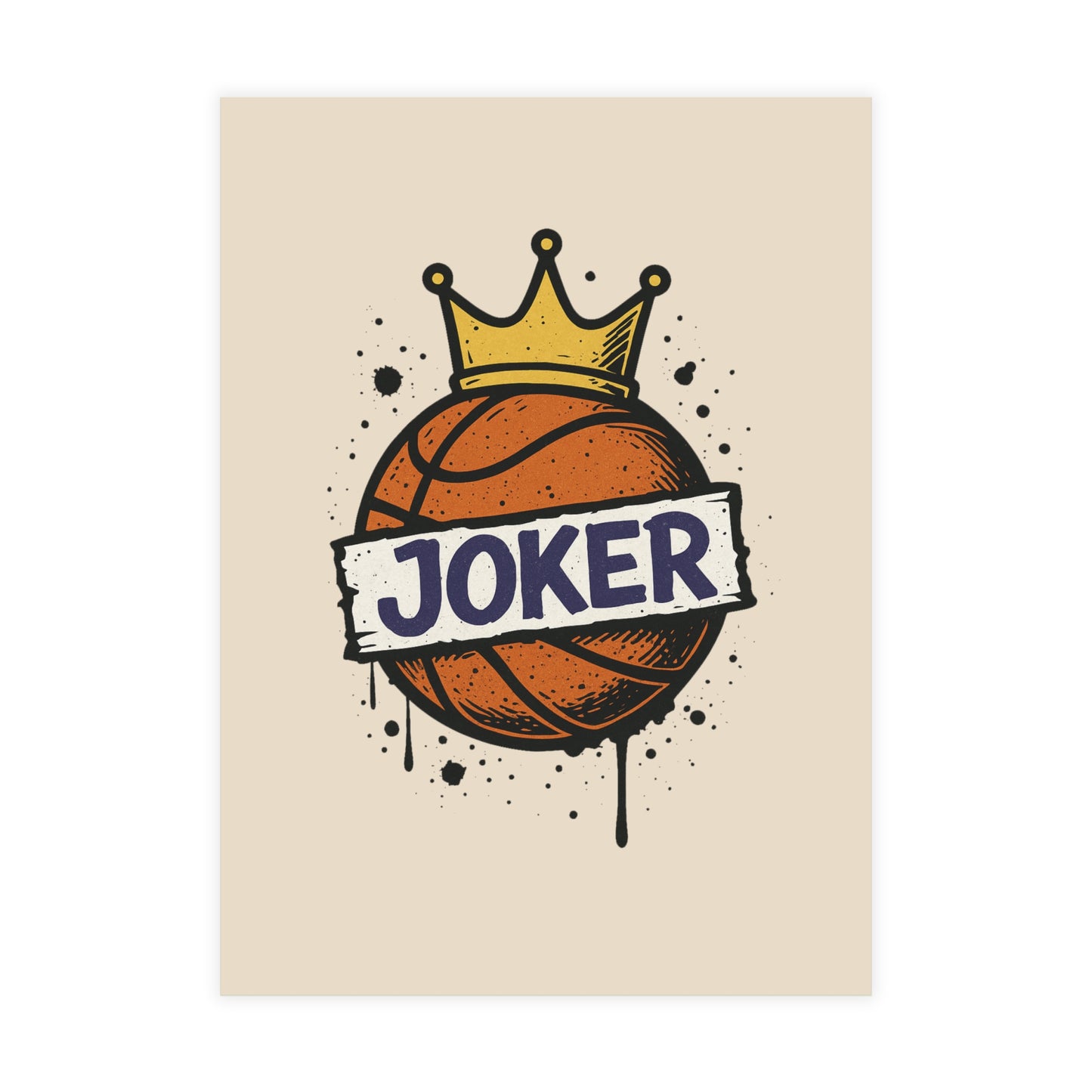 JOKER Basketball Postcard Bundles, Fun Sports Cards, Unique Gifts for Fans, Joker Designs, Collectible Art Prints