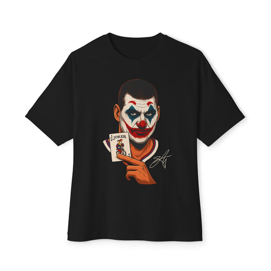Joker Art Oversized Tee, Graphic Tee, Unisex Shirt, Casual Wear, Movie Merchandise, Gift for Fans, Vintage Style