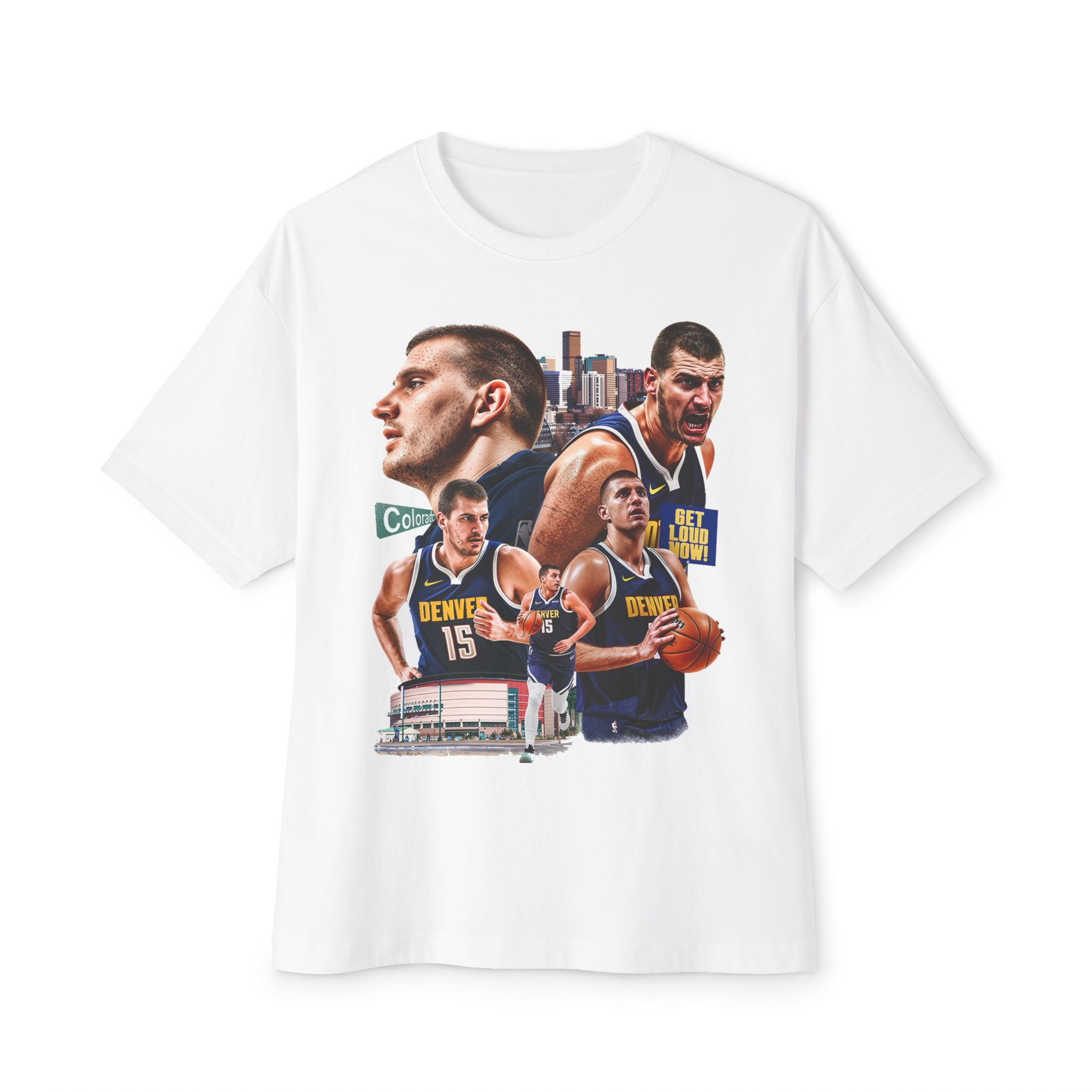 Basketball Nikola Fan Oversized Tee, Sports Apparel, Unisex Graphic Tee, Comfortable Casual Wear, Perfect Gift for Basketball Lovers