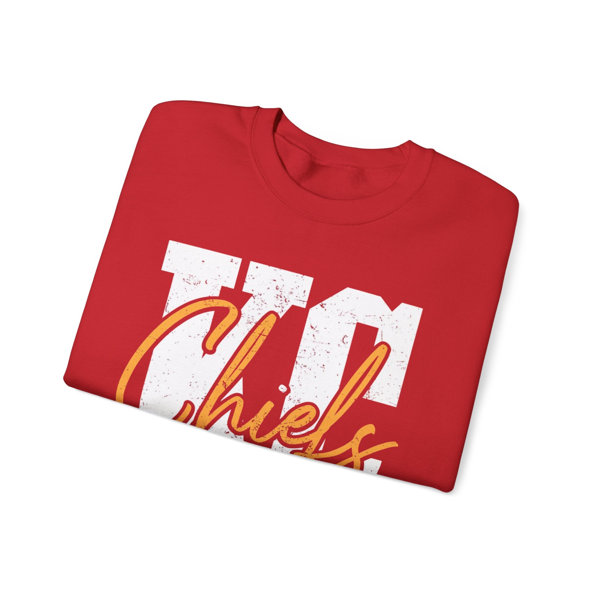 Chic Chiefs Unisex Crewneck Sweatshirt - Cozy Athletic Style, Great for Game Days, Gift for Football Fans, Casual Wear, Sports Apparel