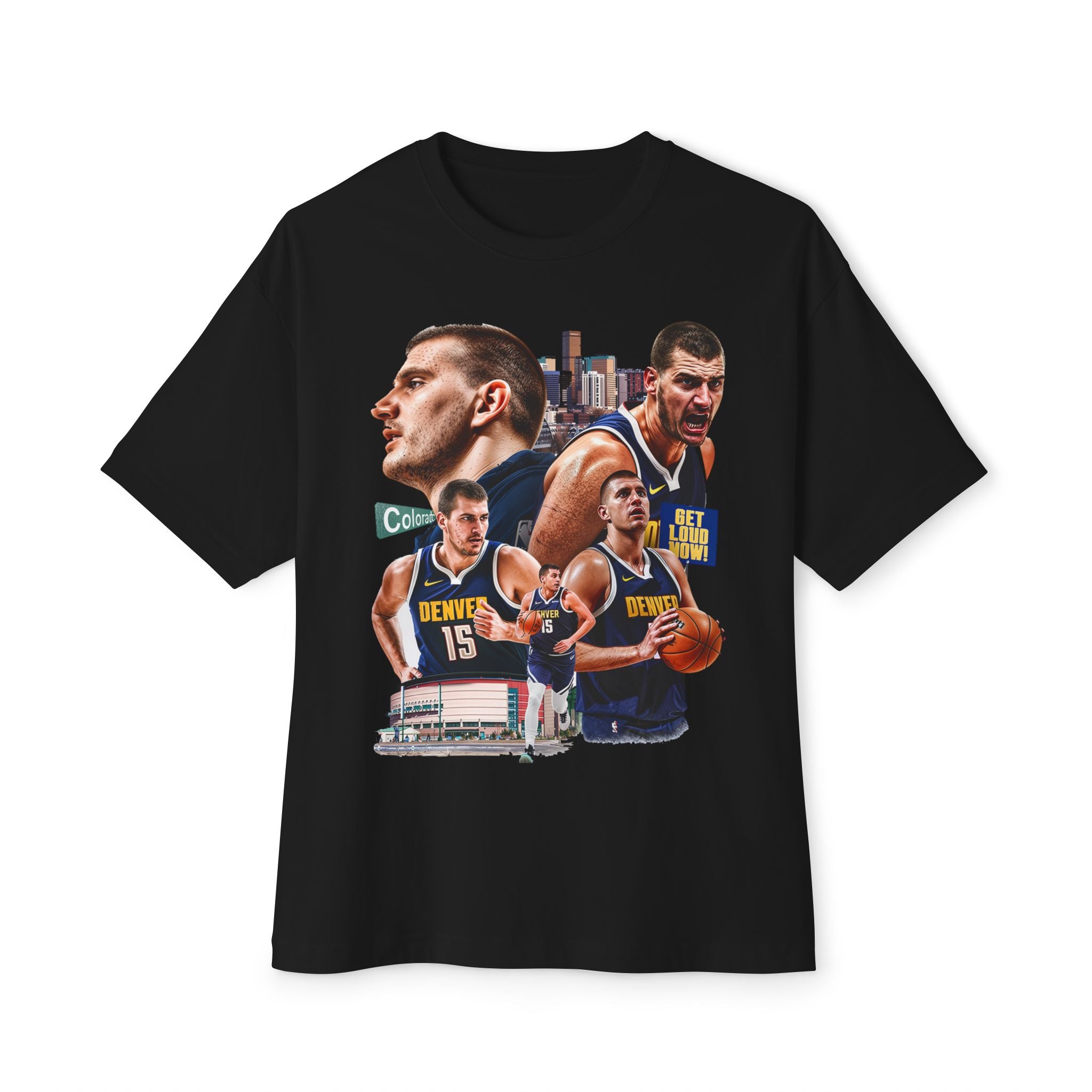 Basketball Nikola Fan Oversized Tee, Sports Apparel, Unisex Graphic Tee, Comfortable Casual Wear, Perfect Gift for Basketball Lovers